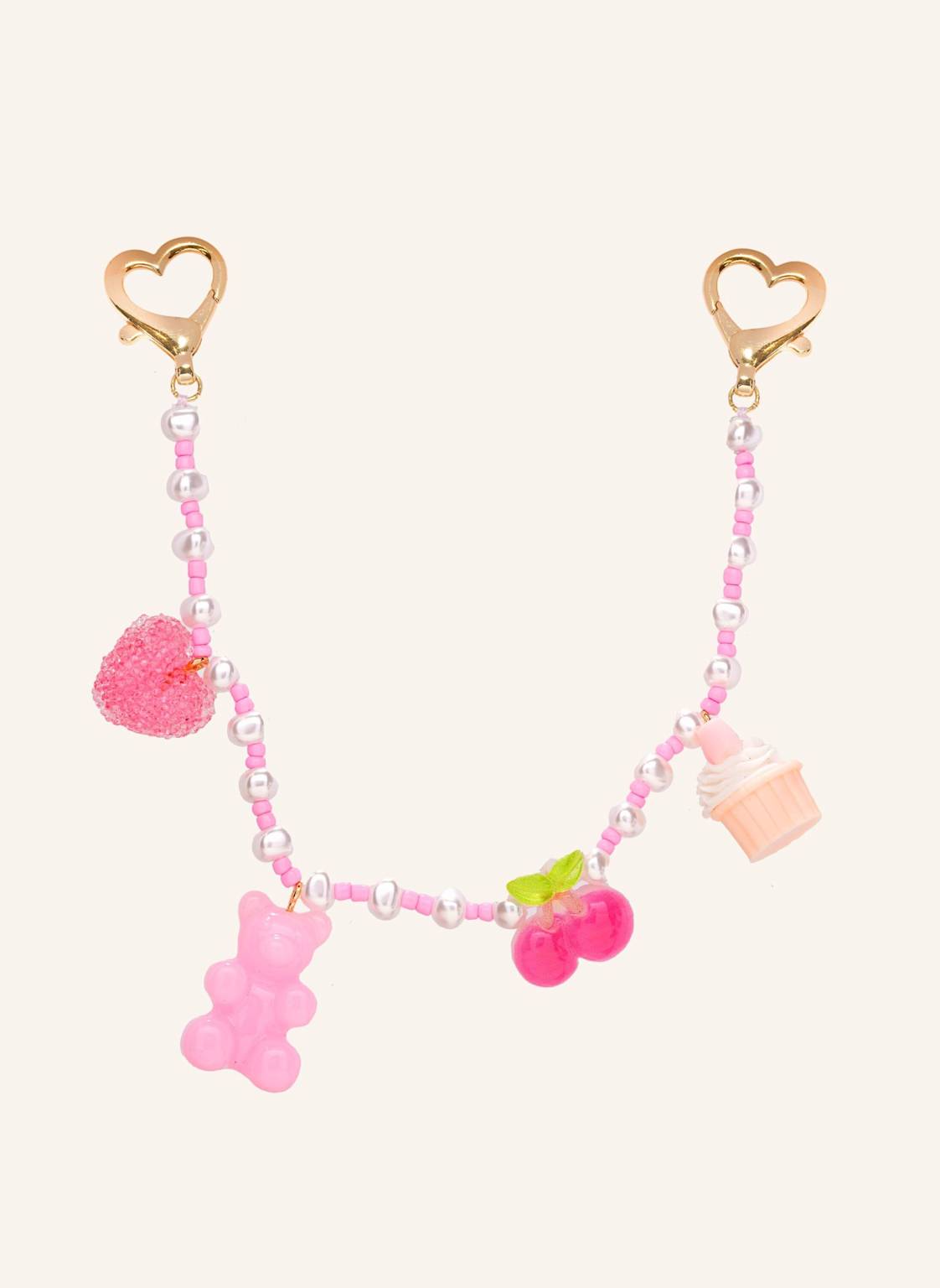Crystal Haze Taschen Anhänger Cutesy Bag Charm By Glambou gold von CRYSTAL HAZE