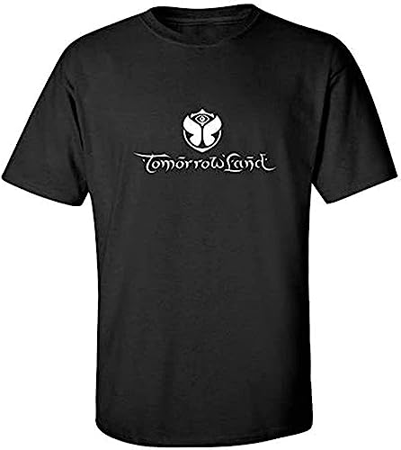 CRYSTAL&CLEAR Tomorrowland Short Sleeve T-Shirt Adult T-Shirt Cool Printed Men's T Shirt Pure Color Printing T Shirt Black XL von CRYSTAL&CLEAR