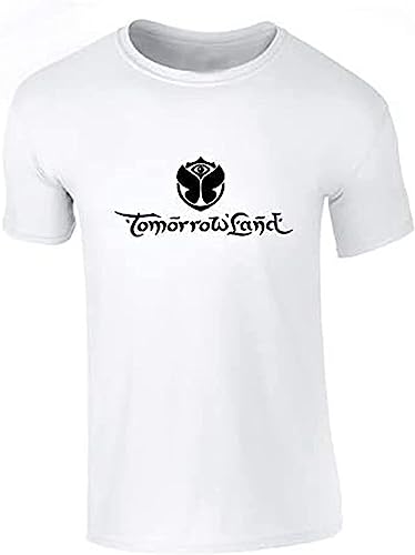 CRYSTAL&CLEAR Tomorrowland Short Sleeve T-Shirt Adult T-Shirt Cool Printed Men's T Shirt Pure Color Printing T Shirt White XL von CRYSTAL&CLEAR