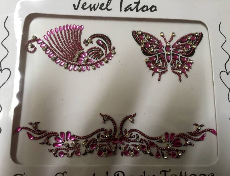 Body Decor Selbstklebende Wiederverwendbare Kristall Tattoos By Definitions Peacock Schmetterling Kombinationen Japan Kunst von CRYSTALBODYART