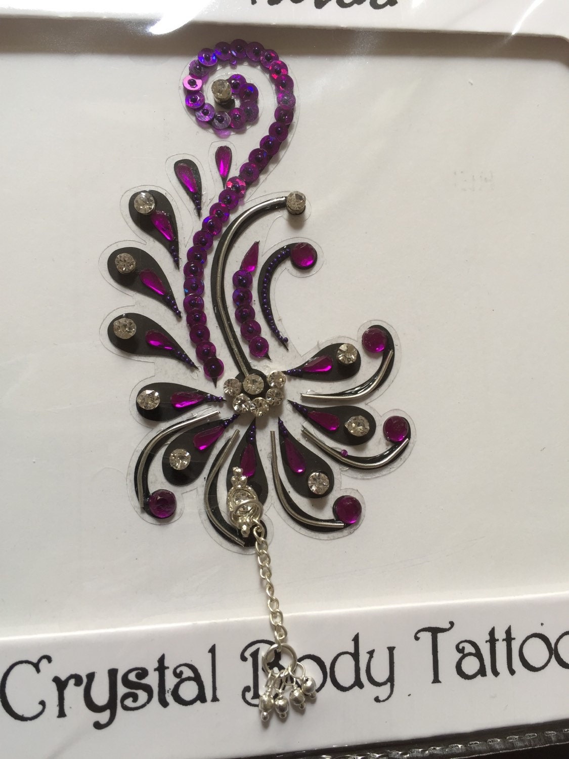 Wasserfälle Mit Swarovski Steinen Pailletten Wirbeln Kristall Knöchel Tattoo Original Von Definitionen von CRYSTALBODYART