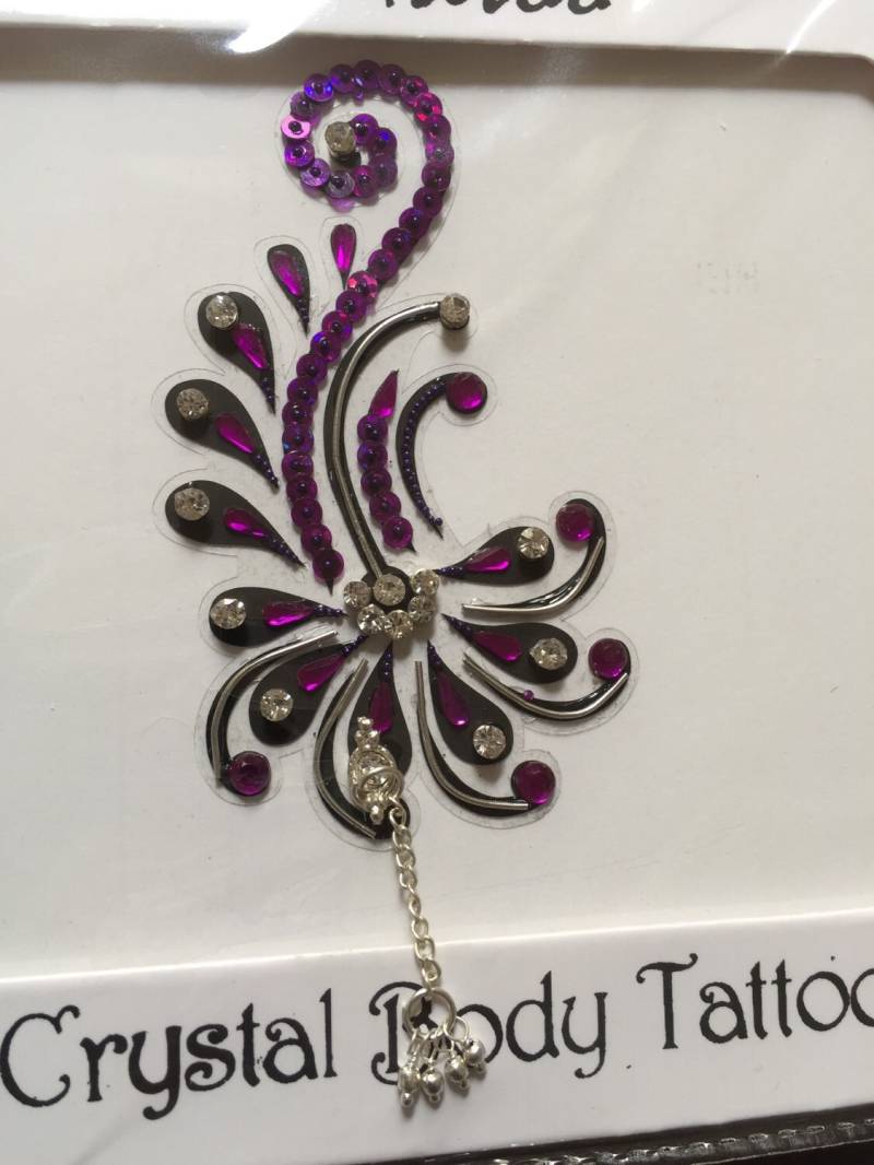 Wasserfälle Mit Swarovski Steinen Pailletten Wirbeln Kristall Knöchel Tattoo Original Von Definitionen von CRYSTALBODYART