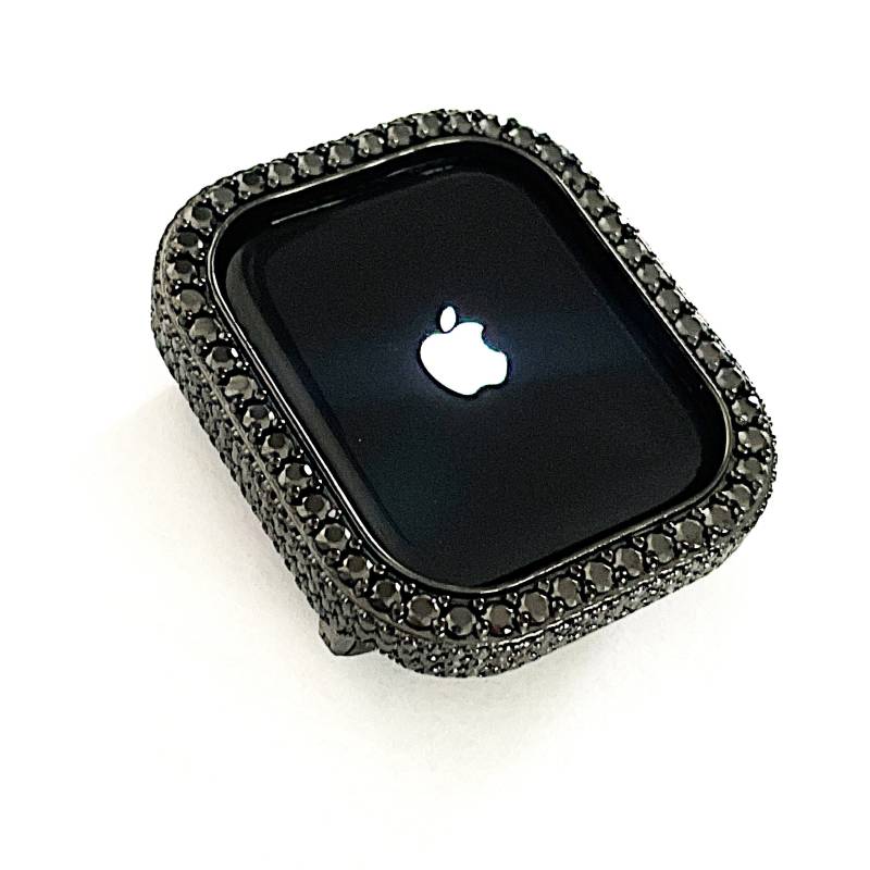 Black Bezel Nur Lab Diamond Apple Watch Abdeckung Case Cover Bumper 41 Mm -49 Ultra 1/2/3 S-10 42 46 Gehäuse von CRYSTALandBLING