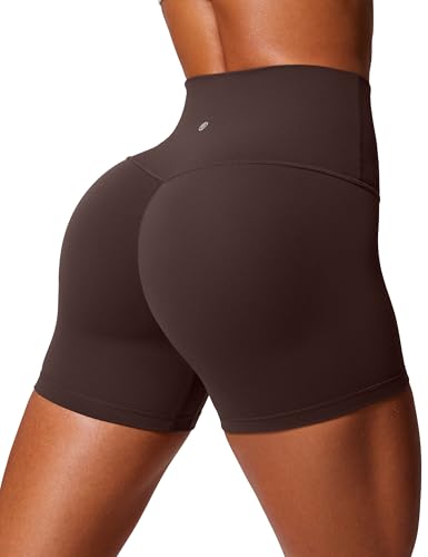 CRZ YOGA Butterlift Damen Butt Scrunch Sportshorts Push Up Kurze Laufshorts Radlerhose High Waist Gym Fitness Shorts - 10cm Heißes Fudge-Brown 36 CRZ YOGA Butterlift Damen Butt Scrunch Sportshorts Push Up Kurze Laufshorts Radlerhose High Waist Gym Fitness Shorts - 10cm Heißes Fudge-Brown 36 von CRZ YOGA