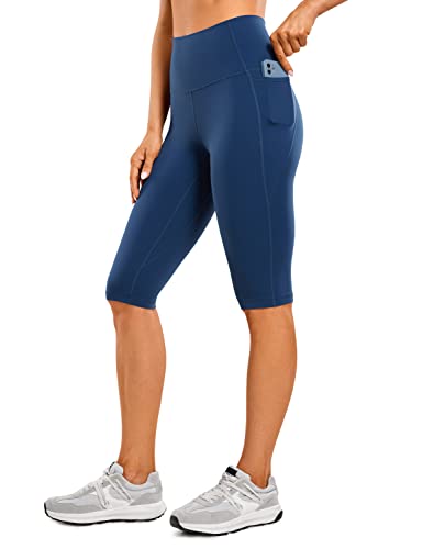 CRZ YOGA Butterluxe Damen Capri 3/4 Leggings High Waist Blickdicht Sport Yogahose Laufhose Sporthose mit Taschen - 33cm FRANZÖSISCHE Marine 36 CRZ YOGA Butterluxe Damen Capri 3/4 Leggings High Waist Blickdicht Sport Yogahose Laufhose Sporthose mit Taschen - 33cm FRANZÖSISCHE Marine 36 von CRZ YOGA