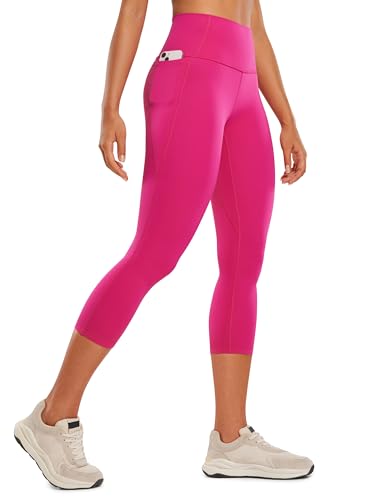 CRZ YOGA Butterluxe Damen Capri Gym Leggings 3/4 High Waist Yogahose Taschen Sport Workout Sportleggings - 53cm Granita Pink 40 CRZ YOGA Butterluxe Damen Capri Gym Leggings 3/4 High Waist Yogahose Taschen Sport Workout Sportleggings - 53cm Granita Pink 40 von CRZ YOGA