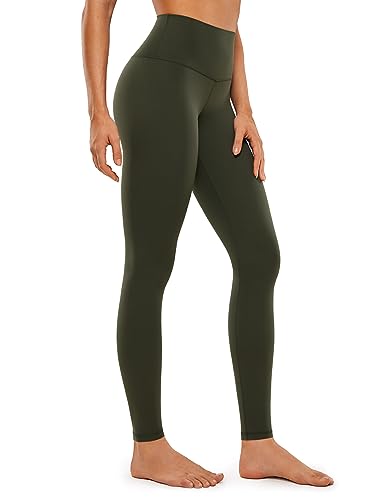 CRZ YOGA Butterluxe Damen Extra-Lang Sport Leggings - 78cm High Waist Blickdicht Sporthose Yoga Hosen Buttery Soft Gym Laufhose Olivgrün 40 CRZ YOGA Butterluxe Damen Extra-Lang Sport Leggings - 78cm High Waist Blickdicht Sporthose Yoga Hosen Buttery Soft Gym Laufhose Olivgrün 40 von CRZ YOGA