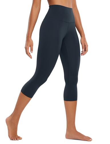 CRZ YOGA Butterluxe Damen High Waist 3/4 Leggings Capri Blickdicht Sport Yoga Fitness Sommer Sporthose - 48cm Echte Marine 44 CRZ YOGA Butterluxe Damen High Waist 3/4 Leggings Capri Blickdicht Sport Yoga Fitness Sommer Sporthose - 48cm Echte Marine 44 von CRZ YOGA