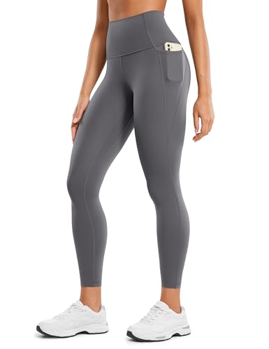 CRZ YOGA Butterluxe Damen High Waist Sport Leggings Blickdicht Soft Yoga Hosen Gym Workout Leggins mit Tasche - 64cm Dunkler Kohlenstoff 42 CRZ YOGA Butterluxe Damen High Waist Sport Leggings Blickdicht Soft Yoga Hosen Gym Workout Leggins mit Tasche - 64cm Dunkler Kohlenstoff 42 von CRZ YOGA