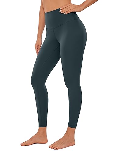 CRZ YOGA Butterluxe Damen High Waist Sport Leggings Blickdicht Yoga Leggins Sporthose Workout Gym Yogahose - 64cm Wald Dunkelgrün 34 von CRZ YOGA