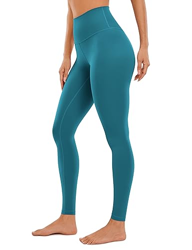 CRZ YOGA Butterluxe Damen High Waist Sport Leggings Blickdicht Yoga Leggins Sporthose Workout Gym Yogahose - 71cm Borealis-Grün 38 von CRZ YOGA