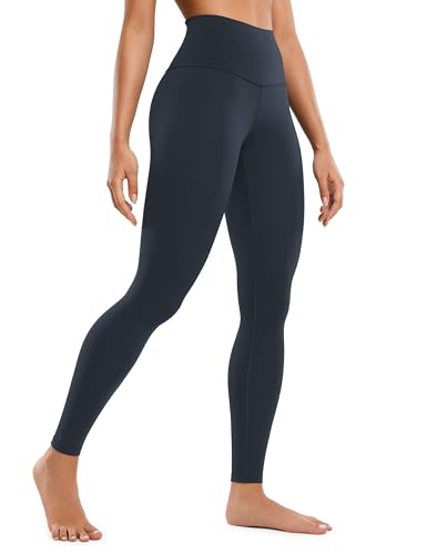 CRZ YOGA Butterluxe Damen High Waist Sport Leggings Blickdicht Yoga Leggins Sporthose Workout Gym Yogahose - 71cm Echte Marine 40 von CRZ YOGA