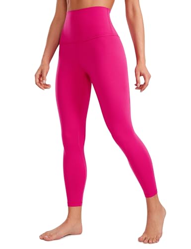 CRZ YOGA Butterluxe Damen Yoga Leggings Super High Waist Sportleggings Komfortable Sporthose Yogahose - 64cm Granita Pink 38 von CRZ YOGA