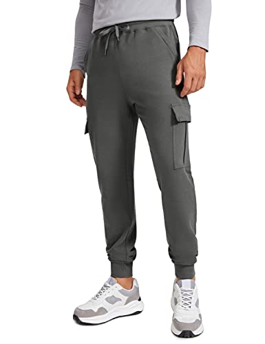 CRZ YOGA Cargo-Jogginghose für Herren ? 29 Zoll ultraweiche lässige sportliche Lounge-Jogginghose mit Mehreren Taschen Anthrazit XL von CRZ YOGA