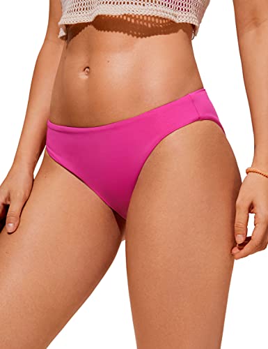 CRZ YOGA Damen Bikinihose Swim Beach Sports Bikini Bottom Sexy Badehose Hibiskus-Purpur 38 von CRZ YOGA