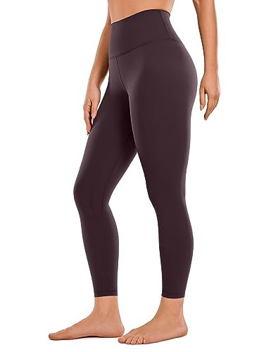 CRZ YOGA Gebürstetes Gefühl Damen Sport Leggings Yogahose High Waist Blickdicht Fitness Leggins Sporthose - 64cm Hellviolett 38 von CRZ YOGA