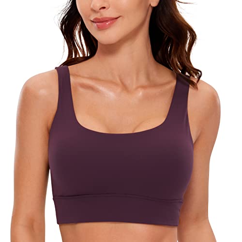 CRZ YOGA Damen Butterluxe Sport BH U Back Ohne Buegel Große Brüste Fitness Yoga BH Top Dunkellila L CRZ YOGA Damen Butterluxe Sport BH U Back Ohne Buegel Große Brüste Fitness Yoga BH Top Dunkellila L von CRZ YOGA