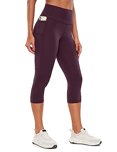 CRZ YOGA Damen Butterluxe 3/4 Leggings High Waist Blickdicht Capri Sporthose Workout Sport Yoga Leggins - 48cm Dunkellila 44 CRZ YOGA Damen Butterluxe 3/4 Leggings High Waist Blickdicht Capri Sporthose Workout Sport Yoga Leggins - 48cm Dunkellila 44 von CRZ YOGA