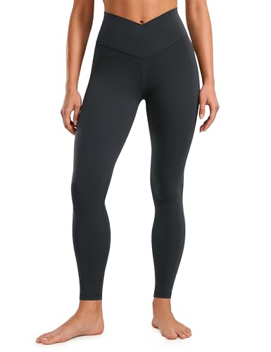 CRZ YOGA Damen Butterluxe Cross Waist Workout Leggings V Cross High Waist Bauchkontrolle Lounge Yoga Leggings - 71cm Melanit 40 CRZ YOGA Damen Butterluxe Cross Waist Workout Leggings V Cross High Waist Bauchkontrolle Lounge Yoga Leggings - 71cm Melanit 40 von CRZ YOGA