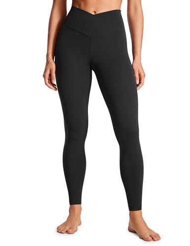 CRZ YOGA Damen Butterluxe Cross Waist Workout Leggings V Cross High Waist Bauchkontrolle Lounge Yoga Leggings - 71cm Schwarz 40 CRZ YOGA Damen Butterluxe Cross Waist Workout Leggings V Cross High Waist Bauchkontrolle Lounge Yoga Leggings - 71cm Schwarz 40 von CRZ YOGA