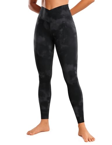 CRZ YOGA Damen Butterluxe Cross Waist Workout Leggings V Cross High Waist Bauchkontrolle Lounge Yoga Leggings - 71cm Schwarze Tie-Dye-Blumen 38 CRZ YOGA Damen Butterluxe Cross Waist Workout Leggings V Cross High Waist Bauchkontrolle Lounge Yoga Leggings - 71cm Schwarze Tie-Dye-Blumen 38 von CRZ YOGA