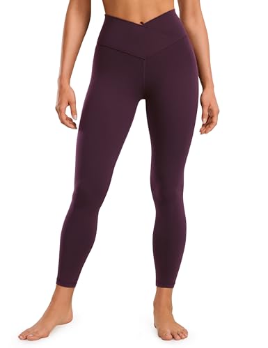 CRZ YOGA Damen Butterluxe Cross Waist Workout Leggings V Cross High Waisted Bauchkontrolle Gym Yoga Leggings - 64cm Dunkellila 38 CRZ YOGA Damen Butterluxe Cross Waist Workout Leggings V Cross High Waisted Bauchkontrolle Gym Yoga Leggings - 64cm Dunkellila 38 von CRZ YOGA