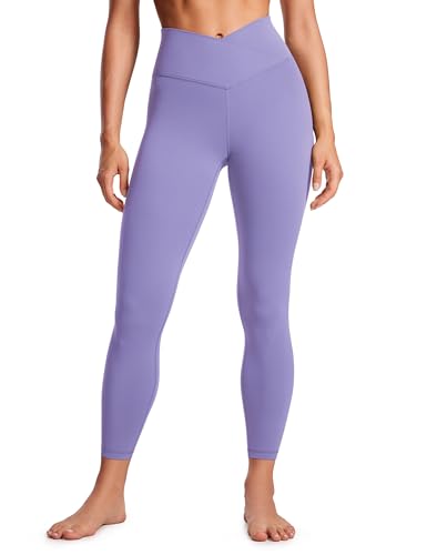 CRZ YOGA Damen Butterluxe Cross Waist Workout Leggings V Cross High Waisted Bauchkontrolle Gym Yoga Leggings - 64cm Dunkles Lavendelviolett 42 CRZ YOGA Damen Butterluxe Cross Waist Workout Leggings V Cross High Waisted Bauchkontrolle Gym Yoga Leggings - 64cm Dunkles Lavendelviolett 42 von CRZ YOGA