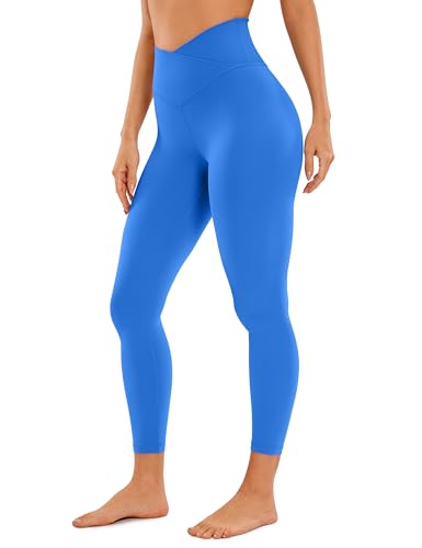 CRZ YOGA Damen Butterluxe Cross Waist Workout Leggings V Cross High Waisted Bauchkontrolle Gym Yoga Leggings - 64cm Funkelndes Blau 38 CRZ YOGA Damen Butterluxe Cross Waist Workout Leggings V Cross High Waisted Bauchkontrolle Gym Yoga Leggings - 64cm Funkelndes Blau 38 von CRZ YOGA