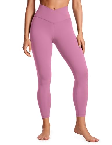 CRZ YOGA Damen Butterluxe Cross Waist Workout Leggings V Cross High Waisted Bauchkontrolle Gym Yoga Leggings - 64cm Samtstaub 42 CRZ YOGA Damen Butterluxe Cross Waist Workout Leggings V Cross High Waisted Bauchkontrolle Gym Yoga Leggings - 64cm Samtstaub 42 von CRZ YOGA