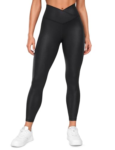 CRZ YOGA Damen Butterluxe Cross Waist Workout Leggings V Cross High Waisted Bauchkontrolle Gym Yoga Leggings - 64cm Schwarzer Klassiker 42 CRZ YOGA Damen Butterluxe Cross Waist Workout Leggings V Cross High Waisted Bauchkontrolle Gym Yoga Leggings - 64cm Schwarzer Klassiker 42 von CRZ YOGA