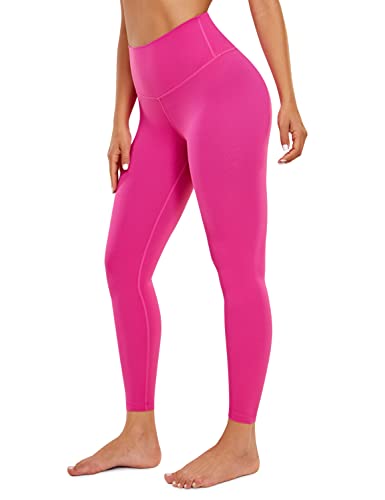 CRZ YOGA Butterluxe Damen High Waist Sport Leggings Blickdicht Yoga Leggins Sporthose Workout Gym Yogahose - 64cm Hibiskus-Purpur 44 von CRZ YOGA