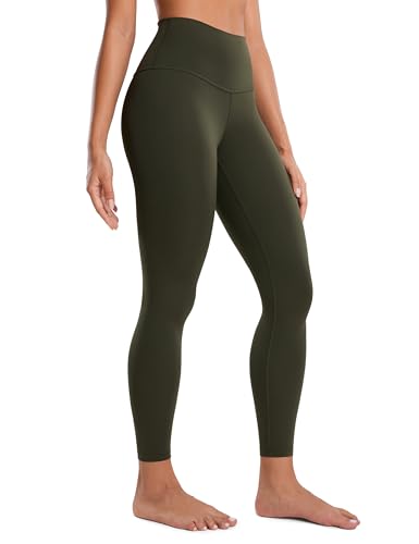 CRZ YOGA Butterluxe Damen High Waist Sport Leggings Blickdicht Yoga Leggins Sporthose Workout Gym Yogahose - 64cm Olivgrun 42 CRZ YOGA Butterluxe Damen High Waist Sport Leggings Blickdicht Yoga Leggins Sporthose Workout Gym Yogahose - 64cm Olivgrun 42 von CRZ YOGA
