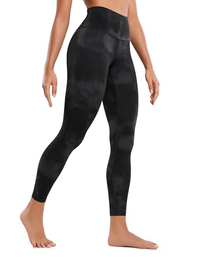 CRZ YOGA Butterluxe Damen High Waist Sport Leggings Blickdicht Yoga Leggins Sporthose Workout Gym Yogahose - 64cm Schwarze Tie-Dye-Blumen 36 CRZ YOGA Butterluxe Damen High Waist Sport Leggings Blickdicht Yoga Leggins Sporthose Workout Gym Yogahose - 64cm Schwarze Tie-Dye-Blumen 36 von CRZ YOGA