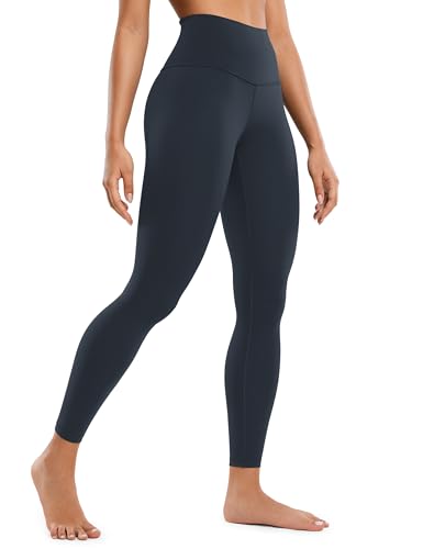 CRZ YOGA Butterluxe Damen High Waist Sport Leggings Blickdicht Yoga Leggins Sporthose Workout Gym Yogahose - 64cm Echte Marine 40 von CRZ YOGA