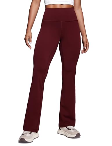 CRZ YOGA Damen Butterluxe Yogahose Schlaghose High Waist Blickdicht Flared Leggings Bootcut Bootleg Soft Sporthose - 81cm Roter Merlot 42 CRZ YOGA Damen Butterluxe Yogahose Schlaghose High Waist Blickdicht Flared Leggings Bootcut Bootleg Soft Sporthose - 81cm Roter Merlot 42 von CRZ YOGA