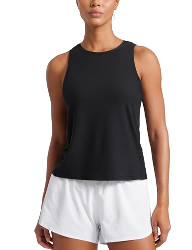 CRZ YOGA Damen Cloudweight Rundhals Workout Tanktops Leicht Athletic Gym Tops Weich Basic Running Ärmellose Shirts Schwarz 40 CRZ YOGA Damen Cloudweight Rundhals Workout Tanktops Leicht Athletic Gym Tops Weich Basic Running Ärmellose Shirts Schwarz 40 von CRZ YOGA