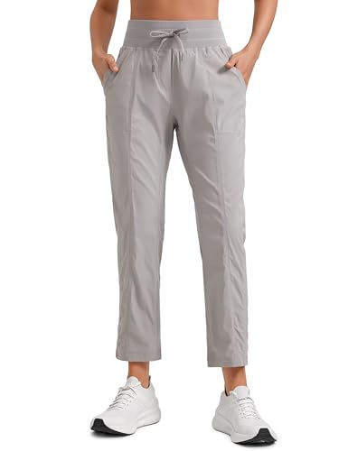 CRZ YOGA Damen Jogginghose 69cm - Mid Taille Sporthose Kordelzug Freizeithose Cargo Pants Jogger Hose mit Taschen Dunkles Chrom 42 CRZ YOGA Damen Jogginghose 69cm - Mid Taille Sporthose Kordelzug Freizeithose Cargo Pants Jogger Hose mit Taschen Dunkles Chrom 42 von CRZ YOGA
