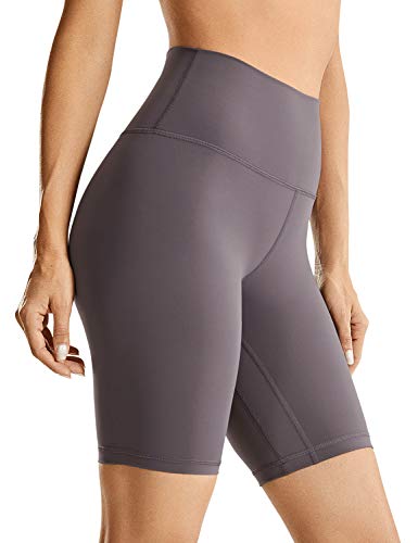 CRZ YOGA Damen Kurze Yoga Leggings High Waist Blickdicht Fithess Shorts Radlerhose Sporthose - Naked Feeling - 20cm Tornado 38 von CRZ YOGA