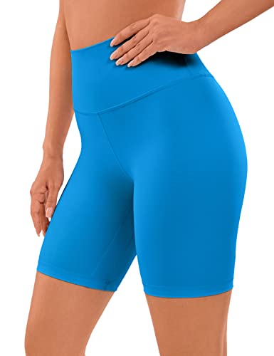 CRZ YOGA Naked Feeling Damen Radlerhose Blickdicht Hohe Taille Kurze Sporthose Yoga Sommer Shorts für Gym Sport - 20cm Madagaskar Blau 40 CRZ YOGA Naked Feeling Damen Radlerhose Blickdicht Hohe Taille Kurze Sporthose Yoga Sommer Shorts für Gym Sport - 20cm Madagaskar Blau 40 von CRZ YOGA