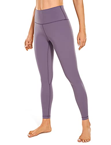 CRZ YOGA Damen Naked Feeling Leggings Sporthose High Waist Yogahose Sport Leggins Fitness Yoga Hose - 64cm Matt Purple 42 von CRZ YOGA