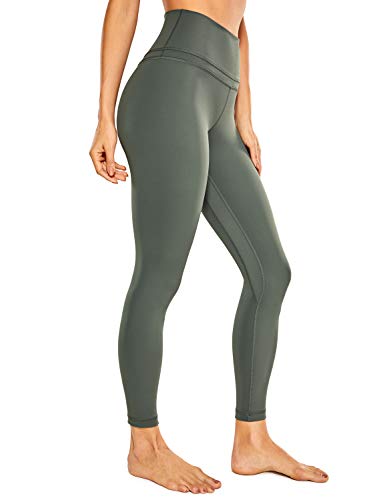 CRZ YOGA Damen Naked Feeling Sport Leggings High Wasit Sporthose Yogahose Blickdicht Lange Yoga Leggins - 64cm Grauer Salbei 34 CRZ YOGA Damen Naked Feeling Sport Leggings High Wasit Sporthose Yogahose Blickdicht Lange Yoga Leggins - 64cm Grauer Salbei 34 von CRZ YOGA