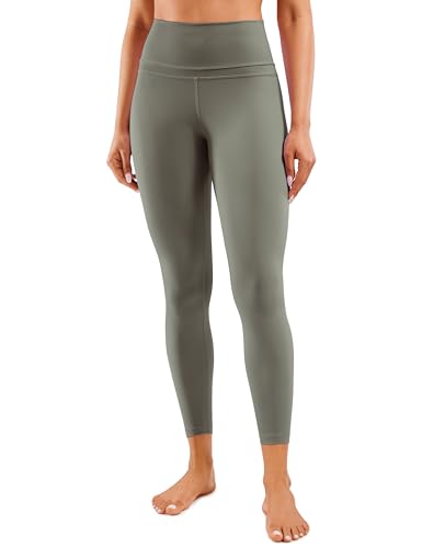 CRZ YOGA Damen Naked Feeling Sport Leggings High Wasit Sporthose Yogahose Blickdicht Lange Yoga Leggins - 64cm Helles Armeegrün 40 CRZ YOGA Damen Naked Feeling Sport Leggings High Wasit Sporthose Yogahose Blickdicht Lange Yoga Leggins - 64cm Helles Armeegrün 40 von CRZ YOGA