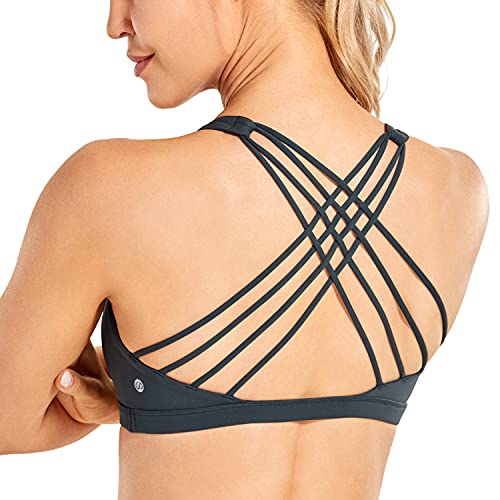 CRZ YOGA Damen Sport-BH Gepolstert ohne Bügel X-Rücken Sports Bra für Yoga Trainning Melanit S von CRZ YOGA