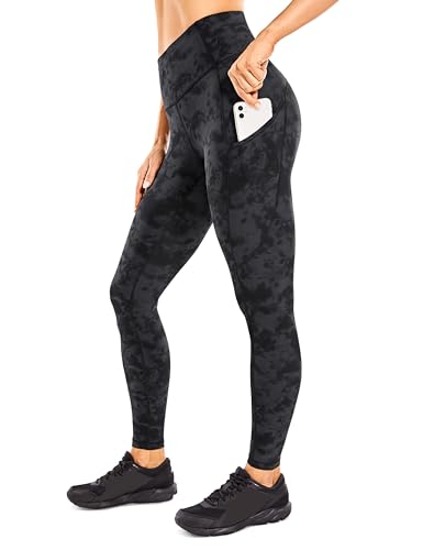 CRZ YOGA Damen Naked Feeling Sport Leggings mit Taschen High Waist Sporthose Gym Blickdicht Yogahose - 64cm Der Rauchtintennebel 40 CRZ YOGA Damen Naked Feeling Sport Leggings mit Taschen High Waist Sporthose Gym Blickdicht Yogahose - 64cm Der Rauchtintennebel 40 von CRZ YOGA