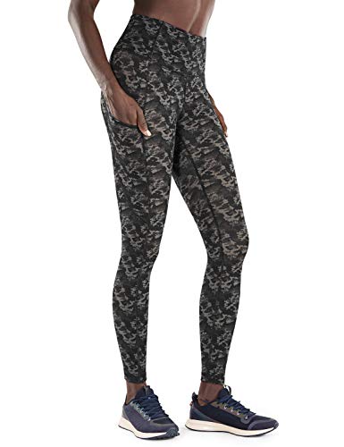 CRZ YOGA Damen Sport Leggings High Waist Yoga Leggins Fitness Hose mit Taschen - Naked Feeling - 58cm Camo Multi 13 40 von CRZ YOGA