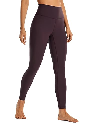 CRZ YOGA Gebürstetes Gefühl Damen Sport Leggings Yogahose High Waist Blickdicht Fitness Leggins Sporthose - 71cm Hellviolett 40 von CRZ YOGA