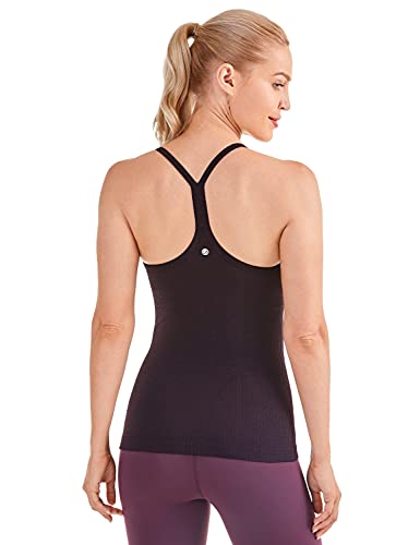 CRZ YOGA Damen Sport Tank Top Racerback Ärmelloses Shirt Sommer Leichte Yoga Tops Elastische Fitness Oberteile Hellviolett 42 von CRZ YOGA