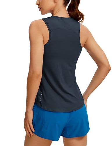 CRZ YOGA Damen Sport Tank Top Racerback Ärmelloses Yoga Oberteile Sommer Fitness Tops Gym Leichte Sporttop Echte Marine 40 von CRZ YOGA