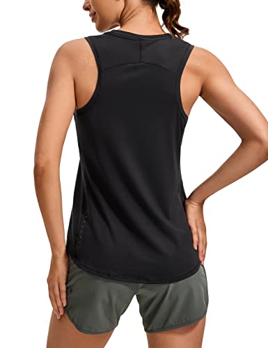 CRZ YOGA Damen Sport Tank Top Racerback Ärmelloses Yoga Oberteile Sommer Fitness Tops Gym Leichte Sporttop Schwarz 34 von CRZ YOGA