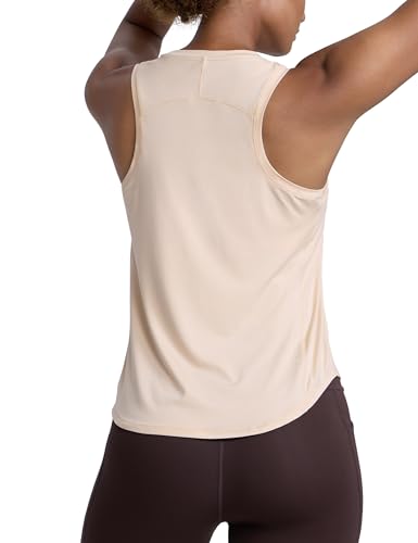 CRZ YOGA Damen Sport Tank Top Racerback Ärmelloses Yoga Oberteile Sommer Fitness Tops Gym Leichte Sporttop Weißer Opal 40 von CRZ YOGA